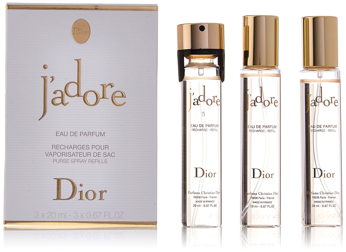 Christian Dior J'Adore Perfume For Women EDP 3X20ml Purse Spray Refill
