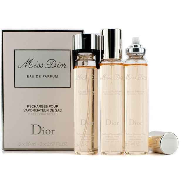 Christian Dior Miss Dior Perfume For Women EDP 3X20ml Purse Spray Refill