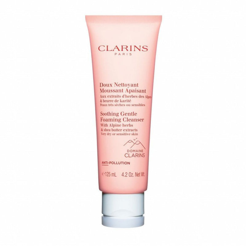Clarins Soothing Gentle Foaming Cleanser With Alpine Herbs & Shea Butter Extracts For Women 125ml