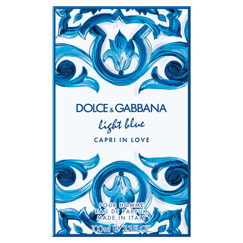 Dolce & Gabbana Light Blue Capri In Love Pour Homme Eau De Parfum For Men - Woody Aromatic Perfume 100ml