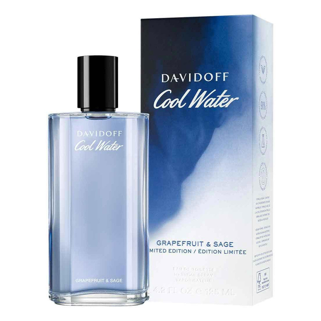 Davidoff Cool Water Grapefruit & Sage Limited Edition Perfume For Men EDT 125ml