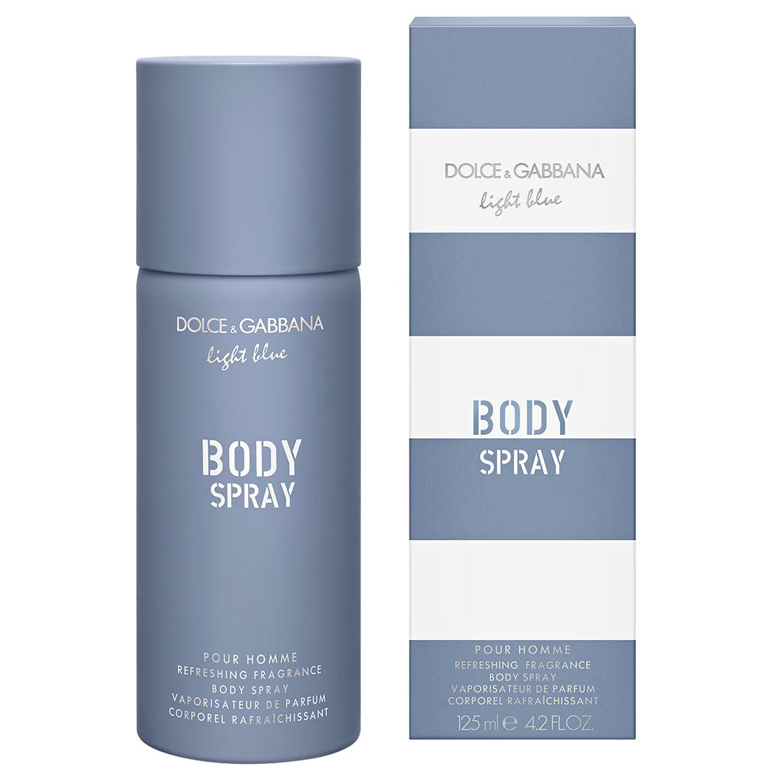 Dolce & Gabbana Light Blue Pour Homme Energizing Body Spray For Men 125ml