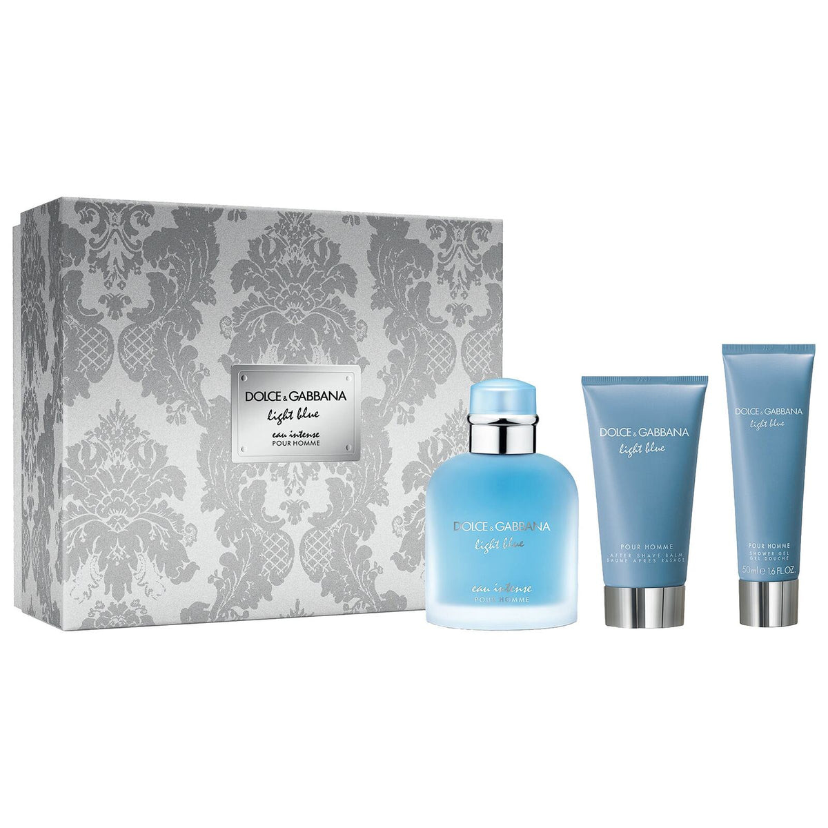 Dolce & Gabbana Light Blue Eau Intense Pour Homme Gift Set For Men