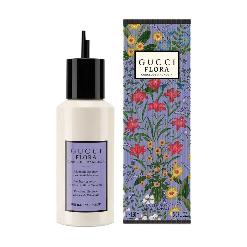 Gucci Flora Gorgeous Magnolia Eau De Parfum For Women - Floral fruity 150ml Refill