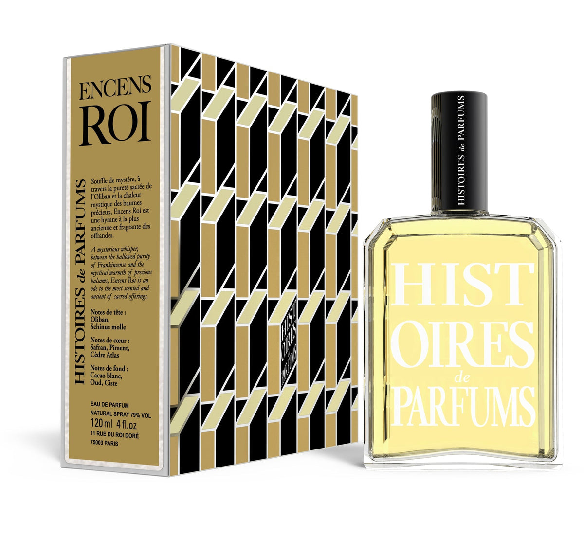 Histoires De Parfums Encens Roi Eau De Parfum For Unisex - Woody Spicy Perfume 120ml