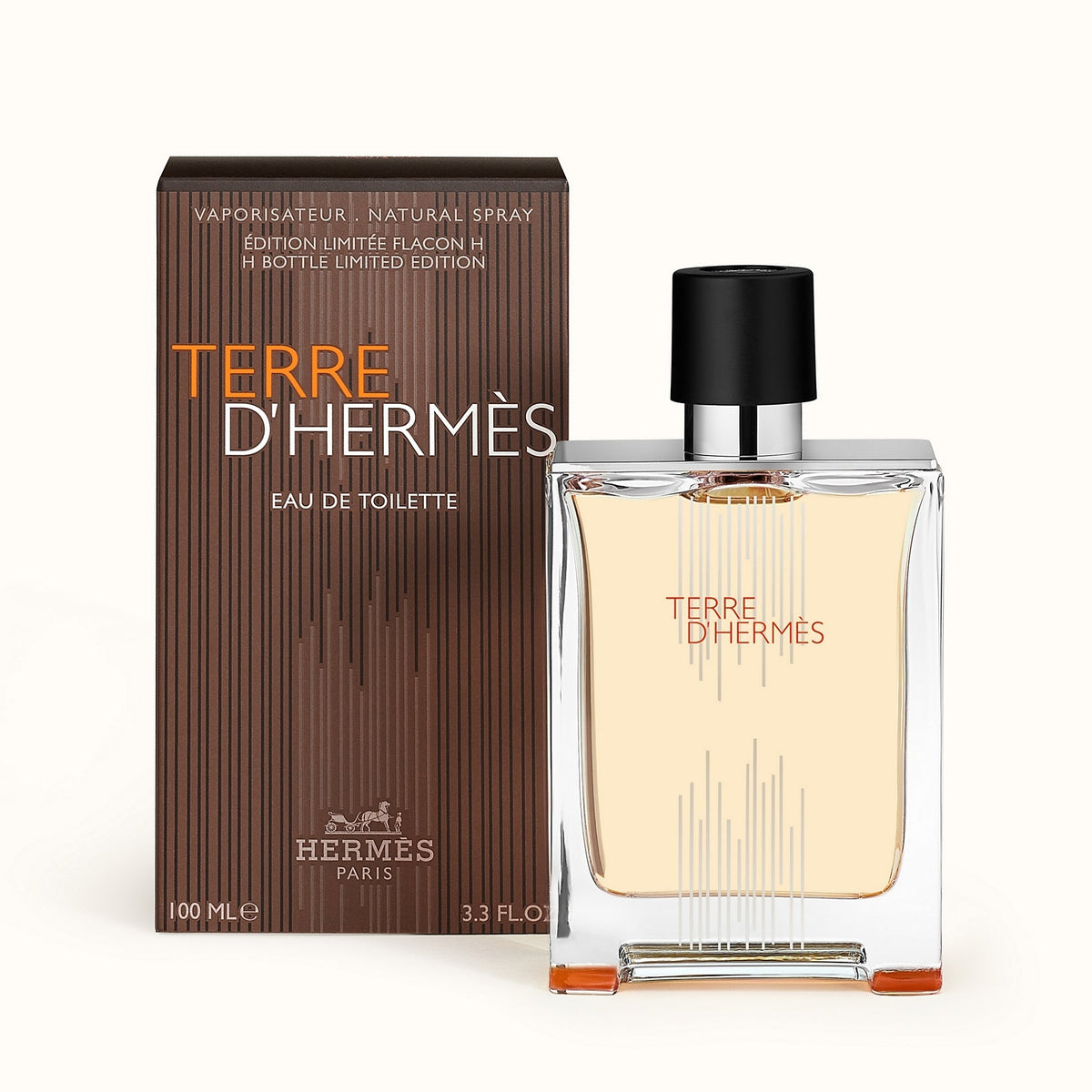 HERMES TERRE D'HERMES H BOTTLE LIMITED EDITION perfume for men EDT 100 ml