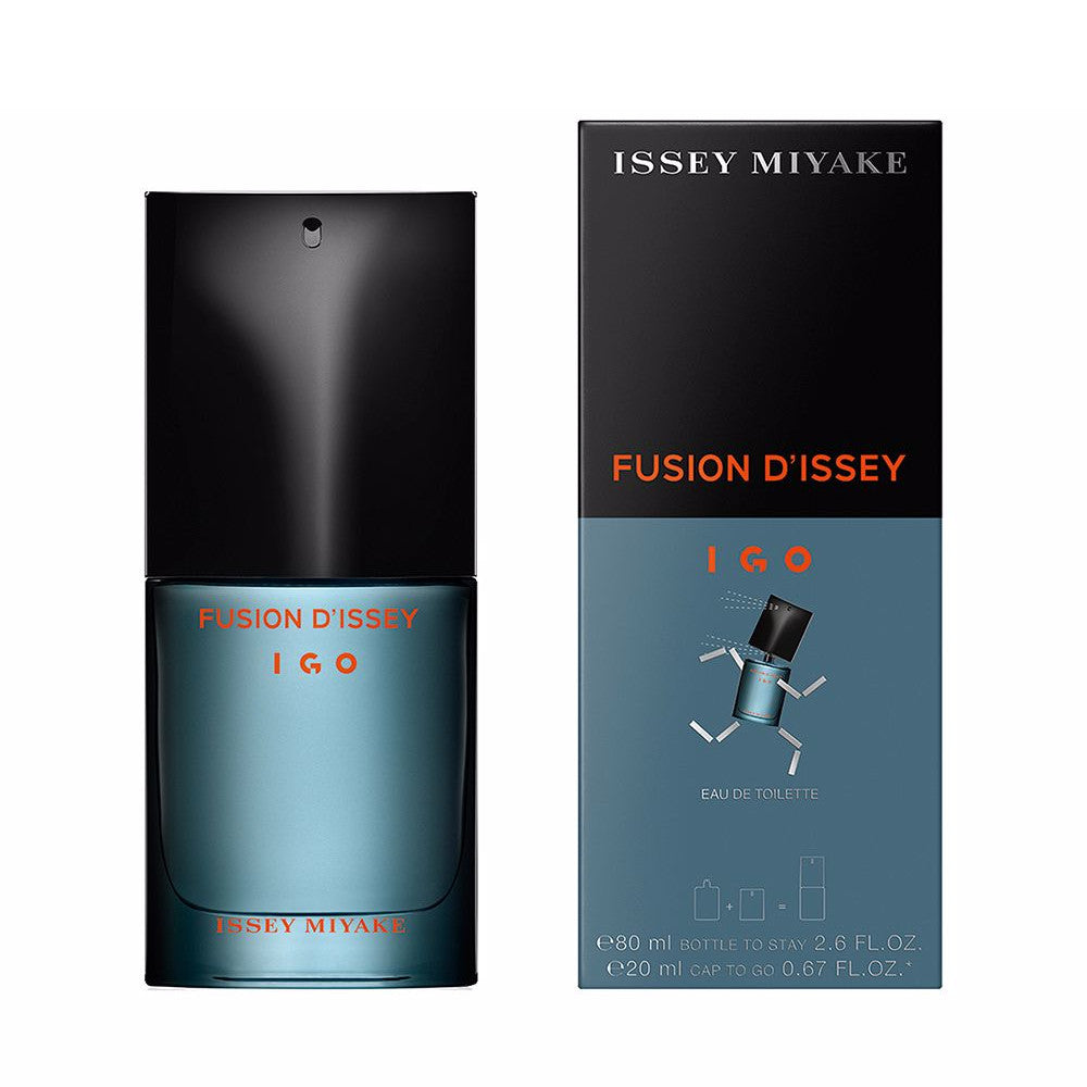 Issey Miyake Fusion D'Issey Igo Perfume For Men EDT 80ml + EDT Cap To Go 20ml