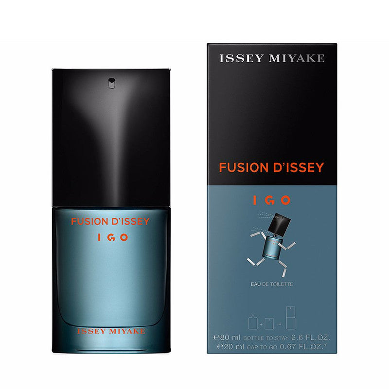 Issey Miyake Fusion D'Issey Igo Perfume For Men EDT 80ml + EDT Cap To Go 20ml