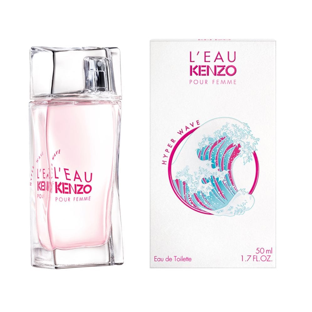 Kenzo L'Eau Kenzo Hyper Wave Pour Femme Eau De Toilette For Women - Floral Aquatic Perfume 50ml