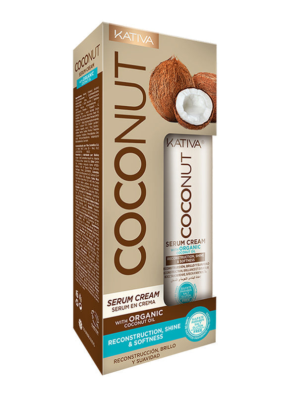 Kativa Coconut Serum Cream for All Hair Types, 200ml