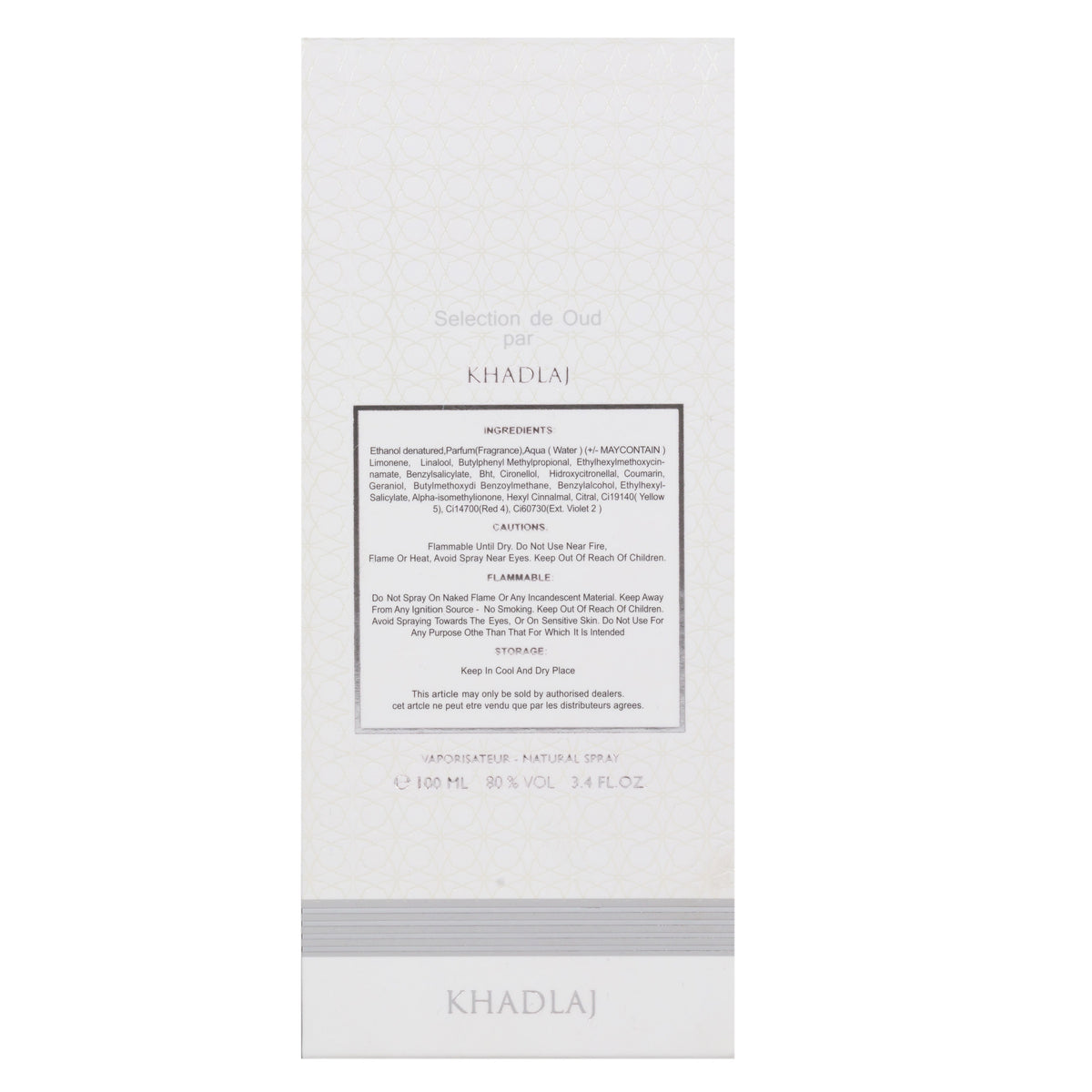 Khadlaj  Musk Pour Narcis  Unisex  EDP 100 ml