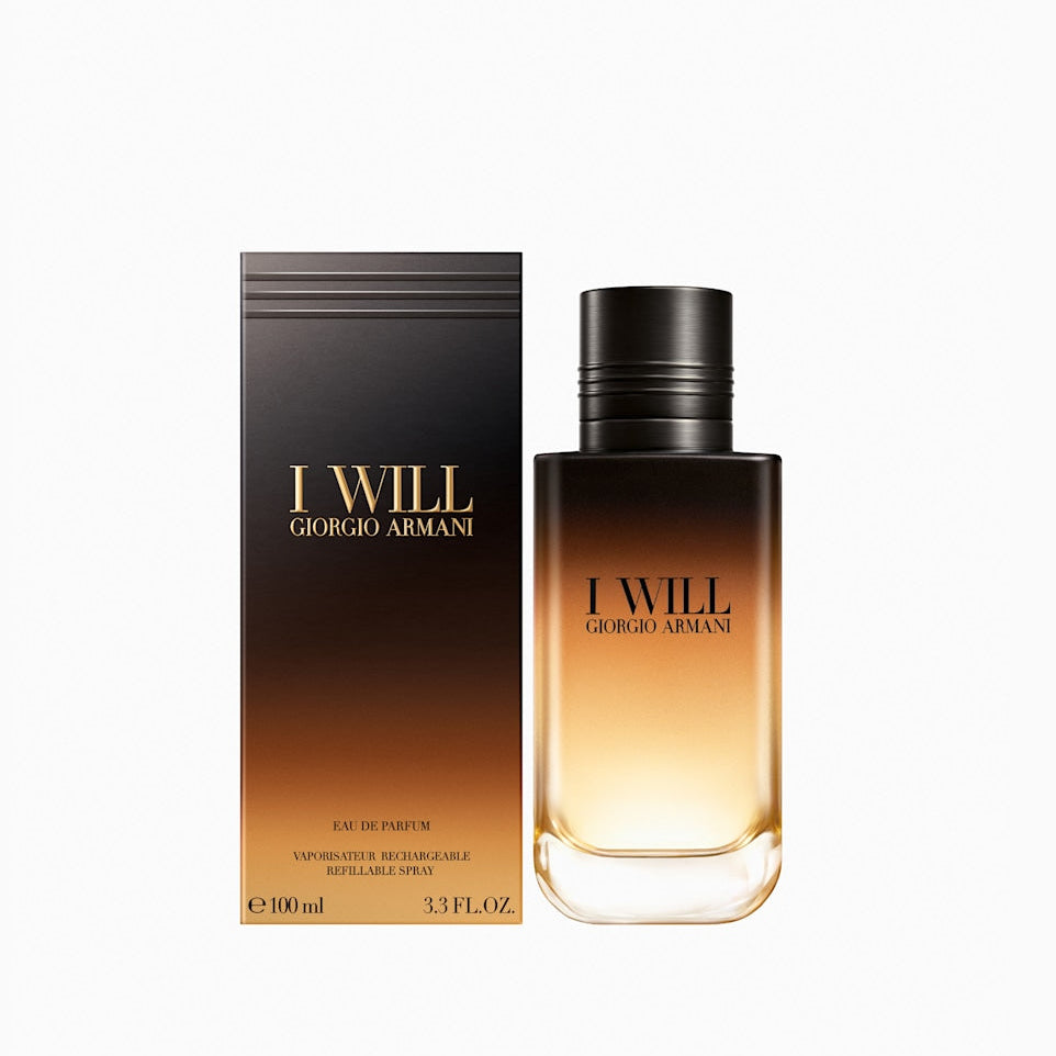 Armani I Will Eau De Parfum Refillable For Men- Oriental Woody Perfume 100ml
