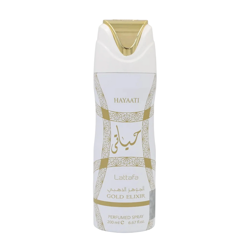Lattafa Hayaati Gold Elixir Deo Perfumed Spray For Unisex 200ml