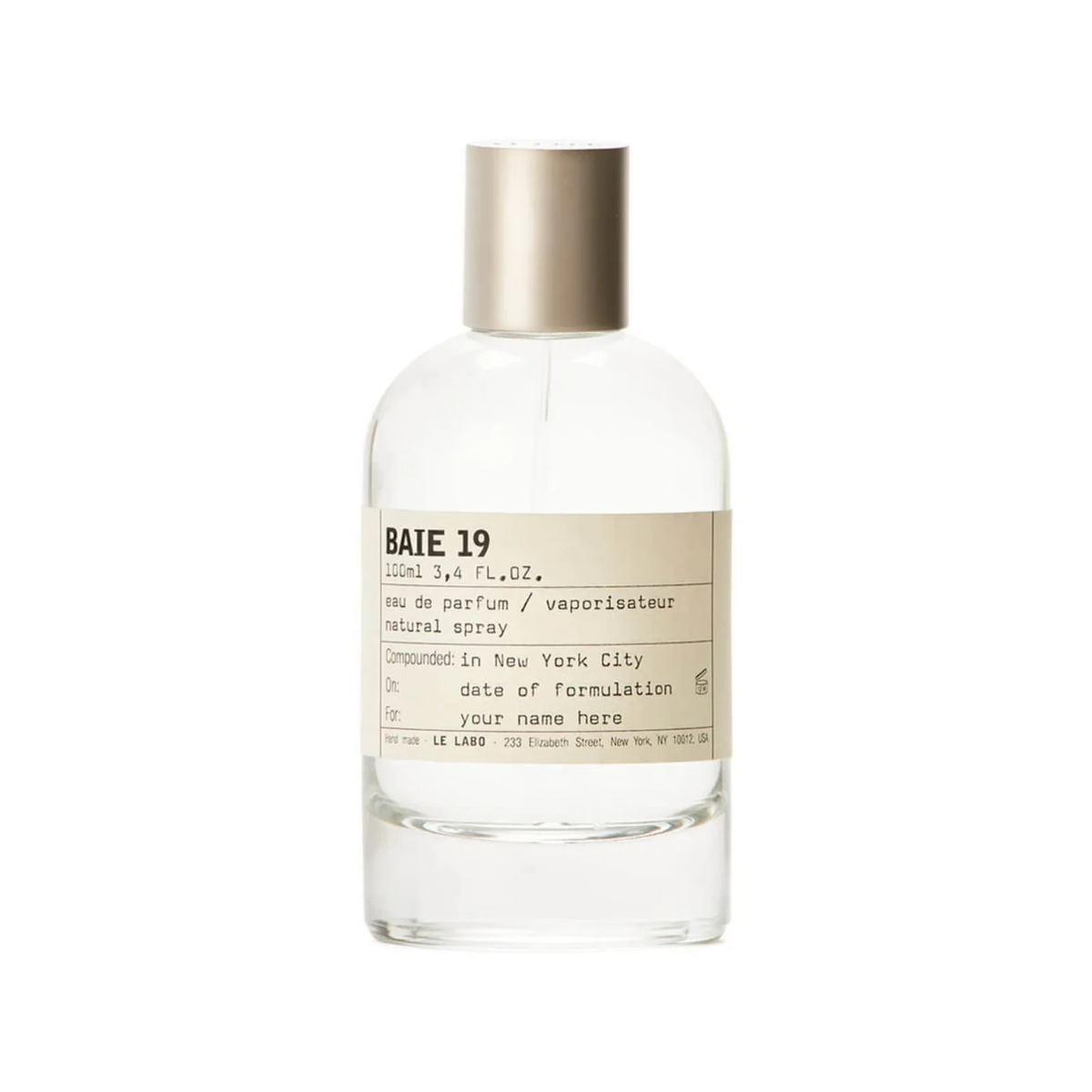 Le Labo Baie 19 Perfume For Unisex EDP 100ml