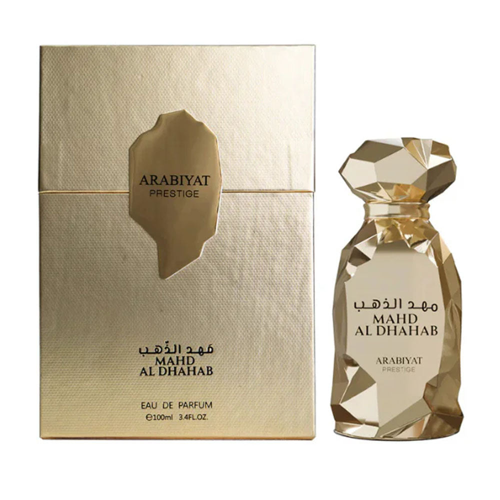 Arabiyat Prestige Mahad Al Dhahab Eau De Parfum For Unisex -  Oriental Woody Perfume 100ml