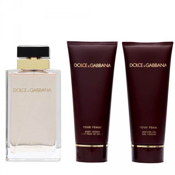 Dolce & Gabbana Pour Femme Gift Set - Eau De Parfum Spray + Shower Gel + Body Lotion