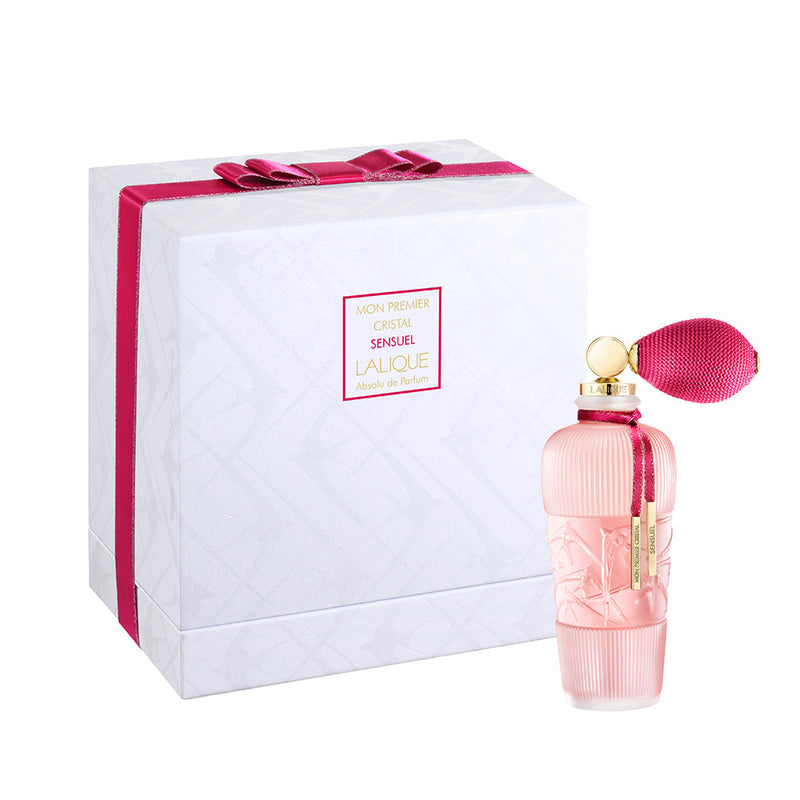 LALIQUE MON PREMIER CRISTAL SENSUEL  FOR WOMEN SET  80ml+ 2x3.5ml+POUCH