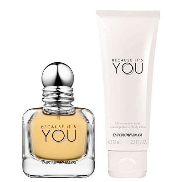 GIORGIO ARMANI EMPORIO ARMANI BECAUSE IT'S YOU FOR WOMEN SET EDP 50ml + SENSUAL PERFUMED BODY LOTION 75ml