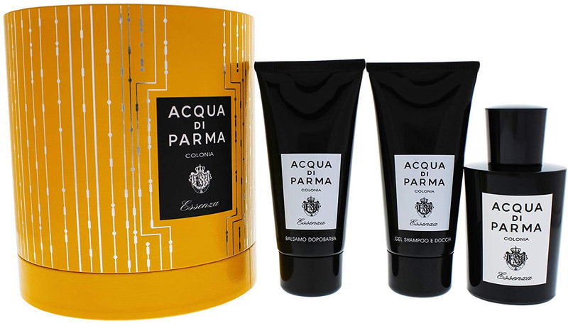 ACQUA DI PARMA COLONIA ESSENZA , Gift set for Men ,  EDC 100 ml + AFTERSHAVE BALM 75 ml + HAIR&SHOWER GEL 75 ml