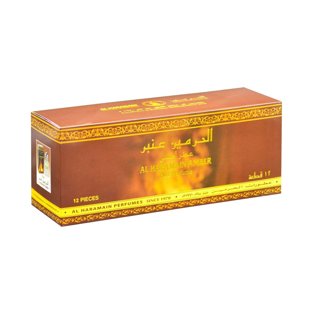 Al Haramain Amber Attar Perfume Oil for Unisex 12 x 15ml