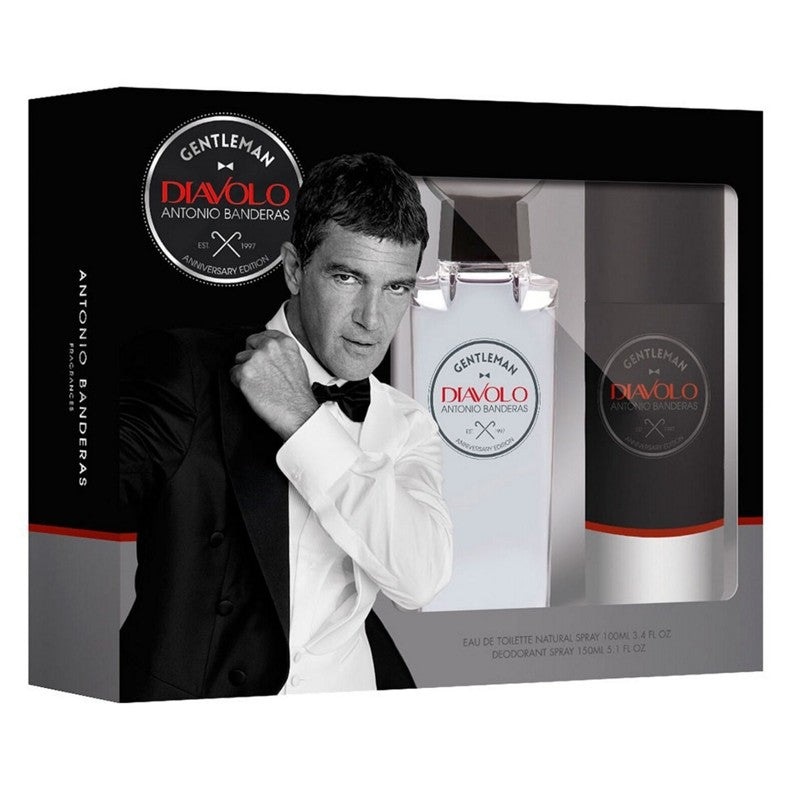 Antonio Banderas Diavolo Gentleman For Men EDT 100ml +150ml Deodorant Set