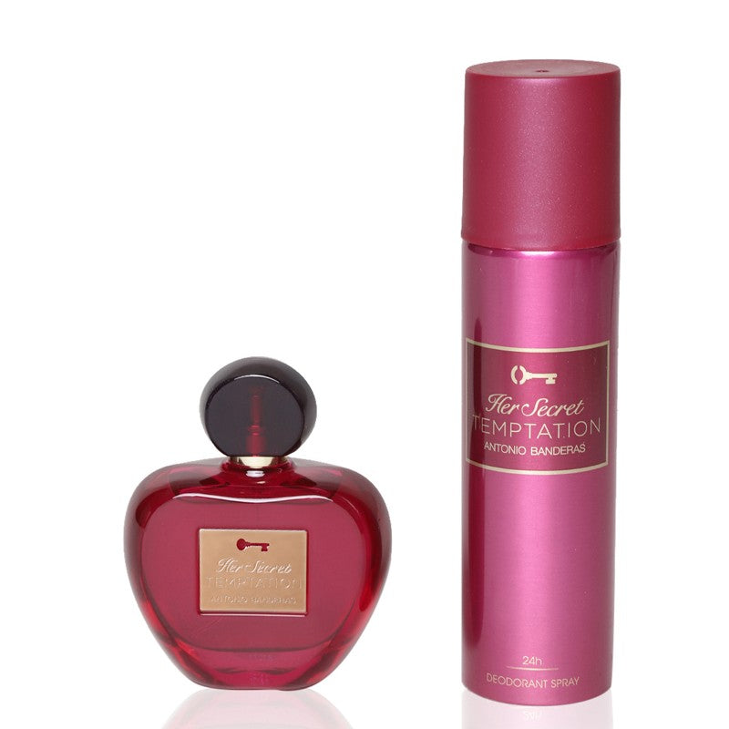 ANTONIO BANDERAS HER SECRET TEMPTATION EDT 80ML+150ML DEODORANT SET