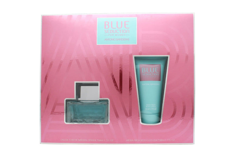 Antonio Banderas Blue Seduction For Women Set For Women EDT 50 ml + Hidra Fresh Body Lotion 50 ml