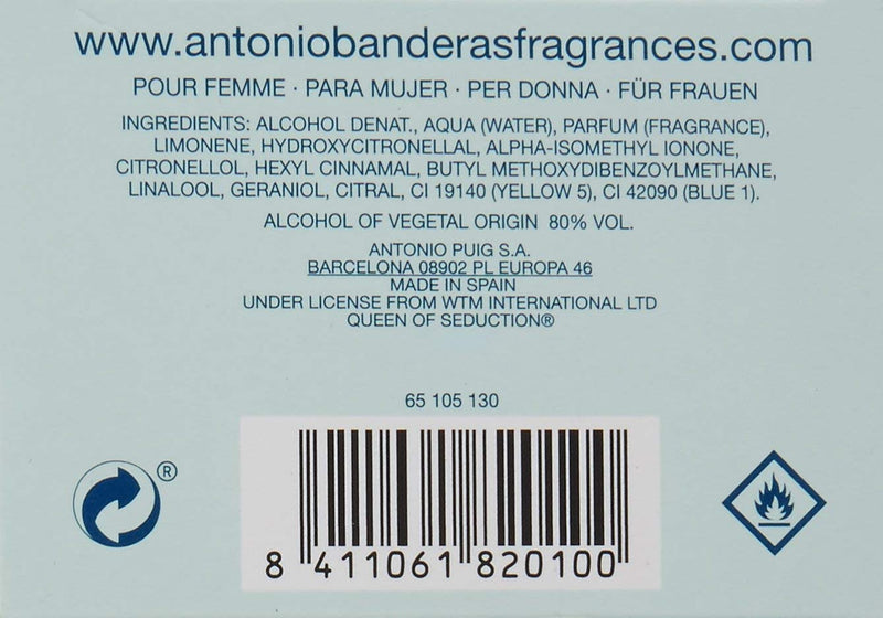 Antonio Banderas Queen Of Seduction Eau De Toilette For - perfumes for women, 80ml
