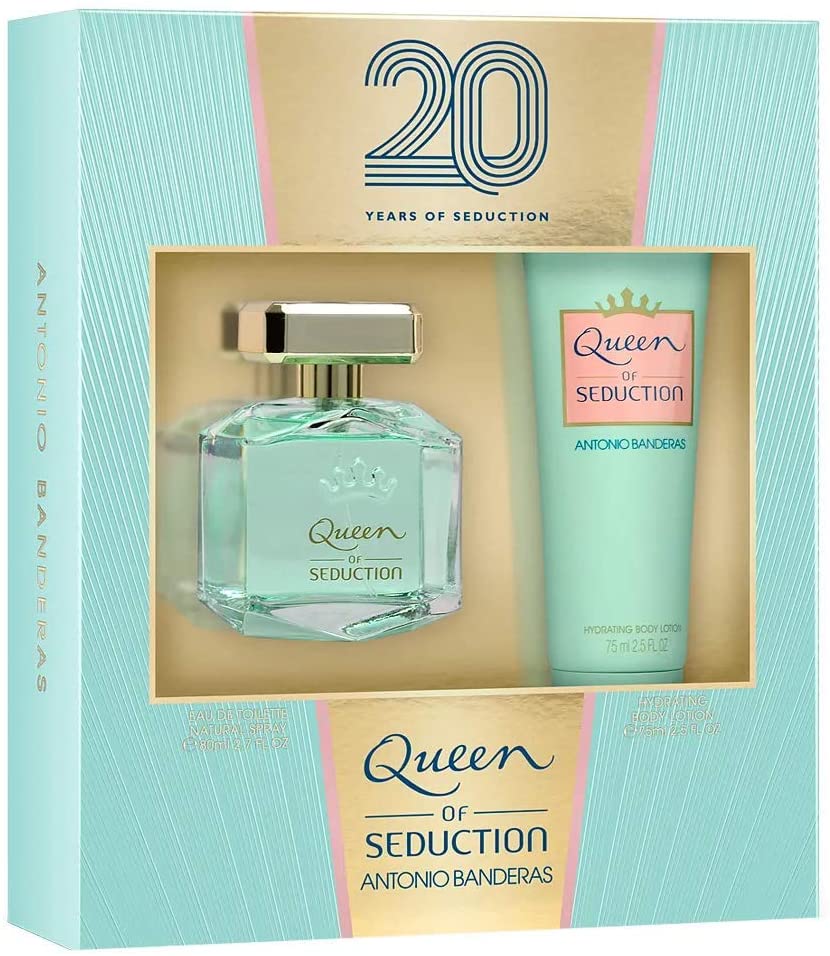 Antonio Banderas Queen Of Seduction Set For Women EDT 80 ml + Hydrating Body Lotion 75 ml