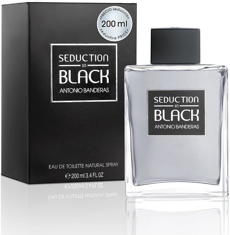 Antonio Banderas Seduction In Black - perfume for men, 200 ml - EDT Spray