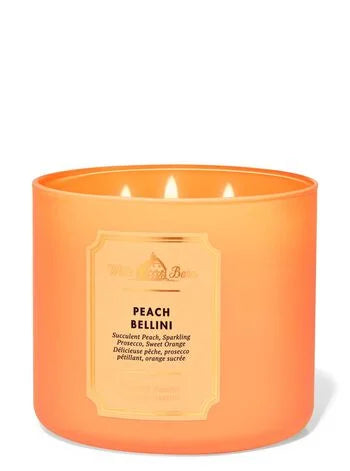 Bath And Body Works Peach Bellini Scented Candle 411g