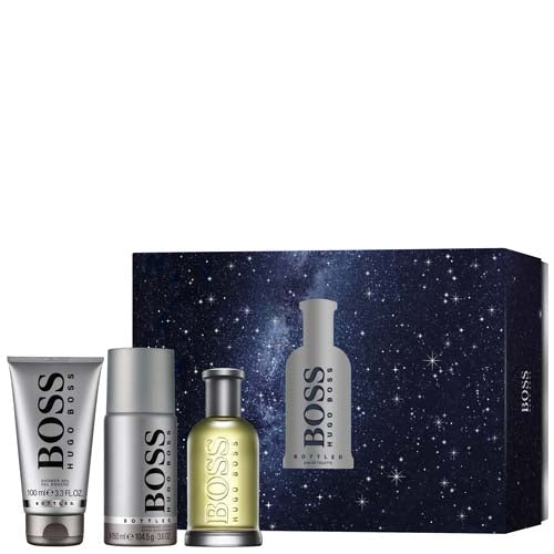 HUGO BOSS BOTTLED FOR MEN SET EDT 100 ml + DEODORANT SPRAY 150 ml + SHOWER GEL 100 ml