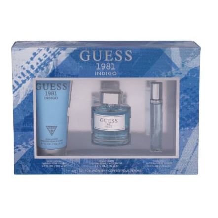 GUESS 1981 INDIGO FOR WOMEN EDT 100ML+200ml BODY LOTION+15ML MINI SET