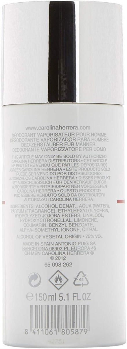Ch Carolina Herrera Deodorant Body Spray By Carolina Herrera For Men