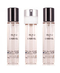 CHANEL BLEU DE CHANEL POUR HOMME FOR MEN EDT 3 x 20 ml TRAVEL SPRAY REFILL