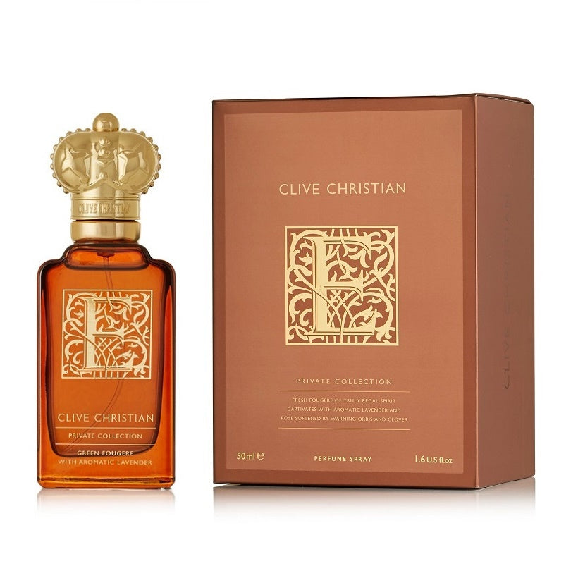CLIVE CHRISTIAN E GREEN FOUGERE WITH AROMATIC LAVENDER  PERFUME SPRAY FOR  WOMEN 50 ml