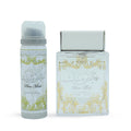 Lattafa Pure Musk giftset perfume for men and women, EDP, 100ml+deo200ml