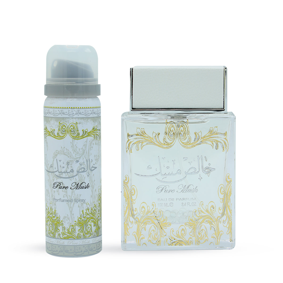 Lattafa Pure Musk giftset perfume for men and women, EDP, 100ml+deo200ml