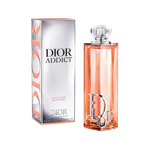 Christian Dior Addict Peachy Glow Eau de Parfum, Floral Fruity Gourmand Fragrance For Women 100ml