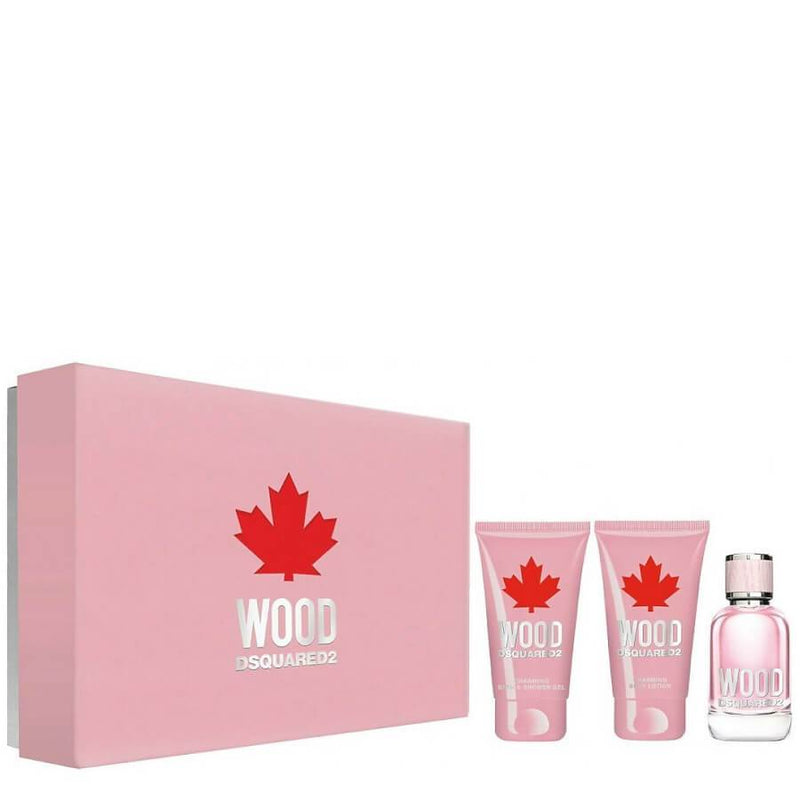 Dsquared² Wood Pour Femme Set For Women EDT 50 ml + Charming Body Lotion 50 ml + Charming Bath&Shower Gel 50 ml