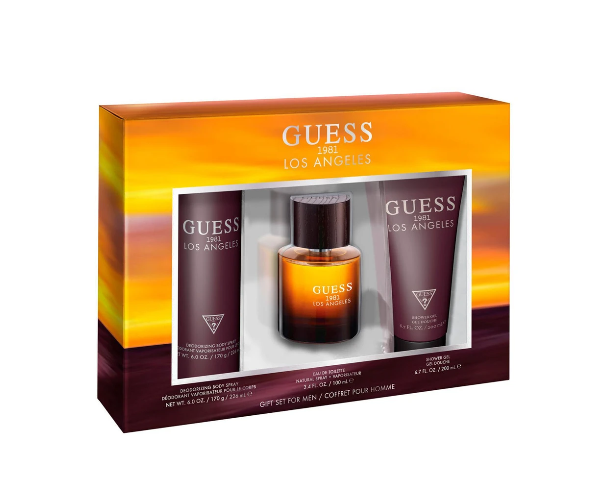 GUESS 1981  LOS ANGELES EDT 100 ml + Body Spray 200 ML + Shower Gel 200 ml