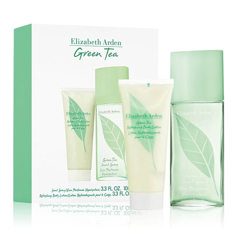 ELIZABETH ARDEN GREEN TEA FOR WOMEN SET EAU DE  PERFUME 100 ml + HONEY DROPS BODY CREAM 100 ml