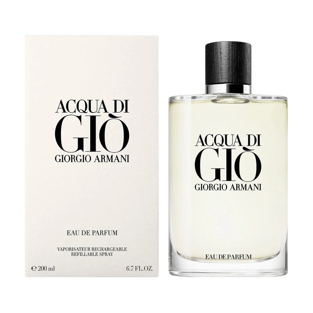 Giorgio Armani Acqua Di Gio Eau De Parfum For Men - Woody Aromatic Aquatic Perfume 200ml