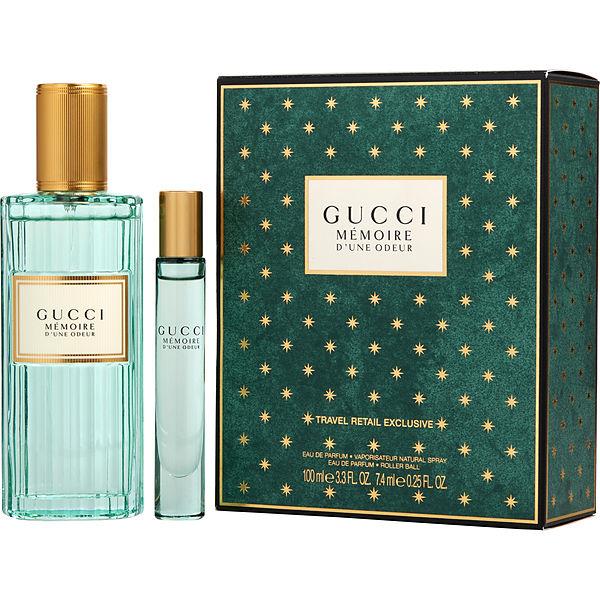Gucci Memoire D'Une Odeur Set For Unisex EDP 100 ml + EDP Roller Ball 7.4 ml (Travel Exclusive)