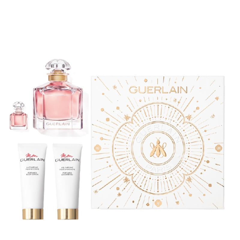 GUERLAIN MON FOR WOMEN SET EDP 100 ml + EDP 5 ml +  PERFUME  BODY LOTION 75 ml +  PERFUME  SHOWER GEL 75 ml