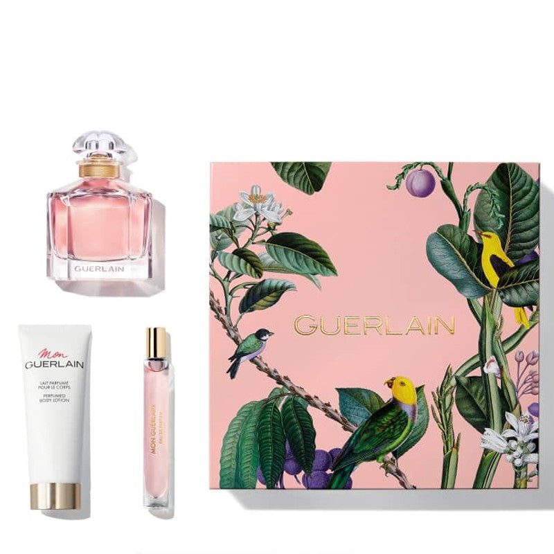 GUERLAIN MON FOR WOMEN SET EDP 100 ml + EDP 10 ml +  PERFUME  BODY LOTION 75 ml