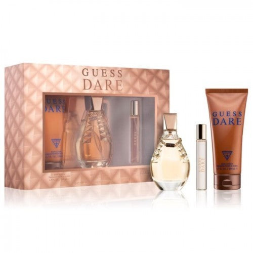 GUESS DARE Women  3pc Set  EDT 100 ML+15ML Mini+200 Body Lotion