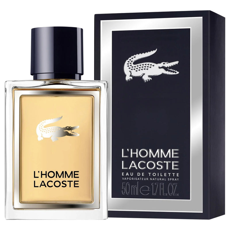 Lacoste L'Homme Eau De Toilette For Men - Woody Spicy Perfume 50ml