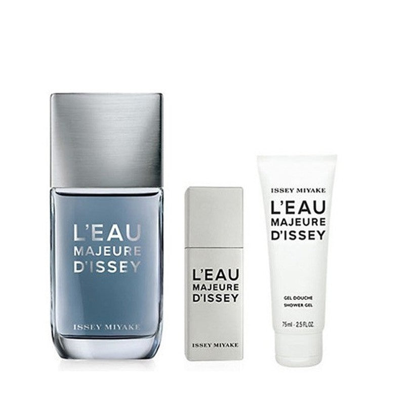ISSEY MIYAKE L'EAU MAJEURE FOR MEN EDT 100ML+EDT 20ML+75ML SHOWER GEL SET