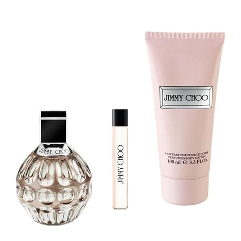 Jimmy Choo  - Set For Women - EDP 100ml + EDP 7.5ml + Perfumed Body Lotion 100ml